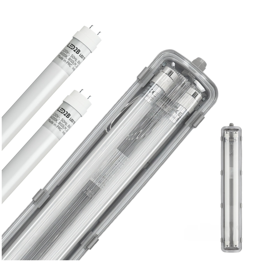 Brilagi - LED Linearna radna svjetiljka OPTIMA T8 2xG13/9W/230V 4000K IP65 67,5 cm