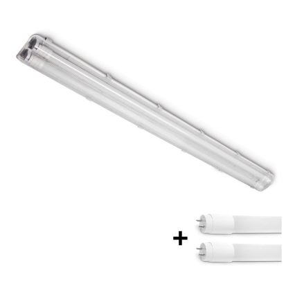 Brilagi - LED Linearna radna svjetiljka OPTIMA T8 2xG13/18W/230V 4000K IP65 128 cm - paleta 110 kom