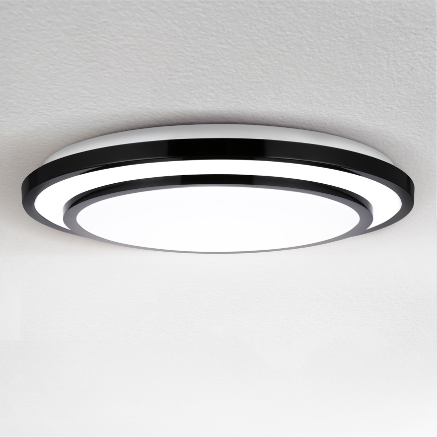 Brilagi - LED stropna svjetiljka s mogućnošću miješanja boja LUCIANO LED/48W/230V 3000-6500K Ø 39 cm crna + daljinski upravljač