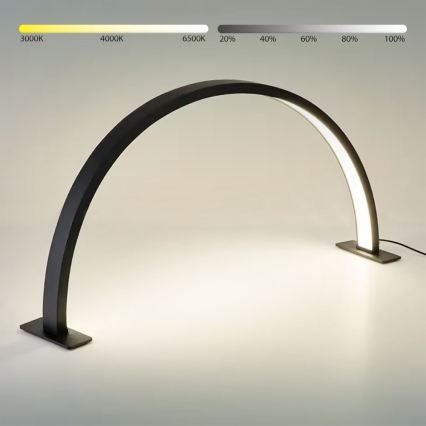 Brilagi - LED Prigušiva lučna stolna svjetiljka RADIO LED/30W/24/230V 3000/4000/6500K crna