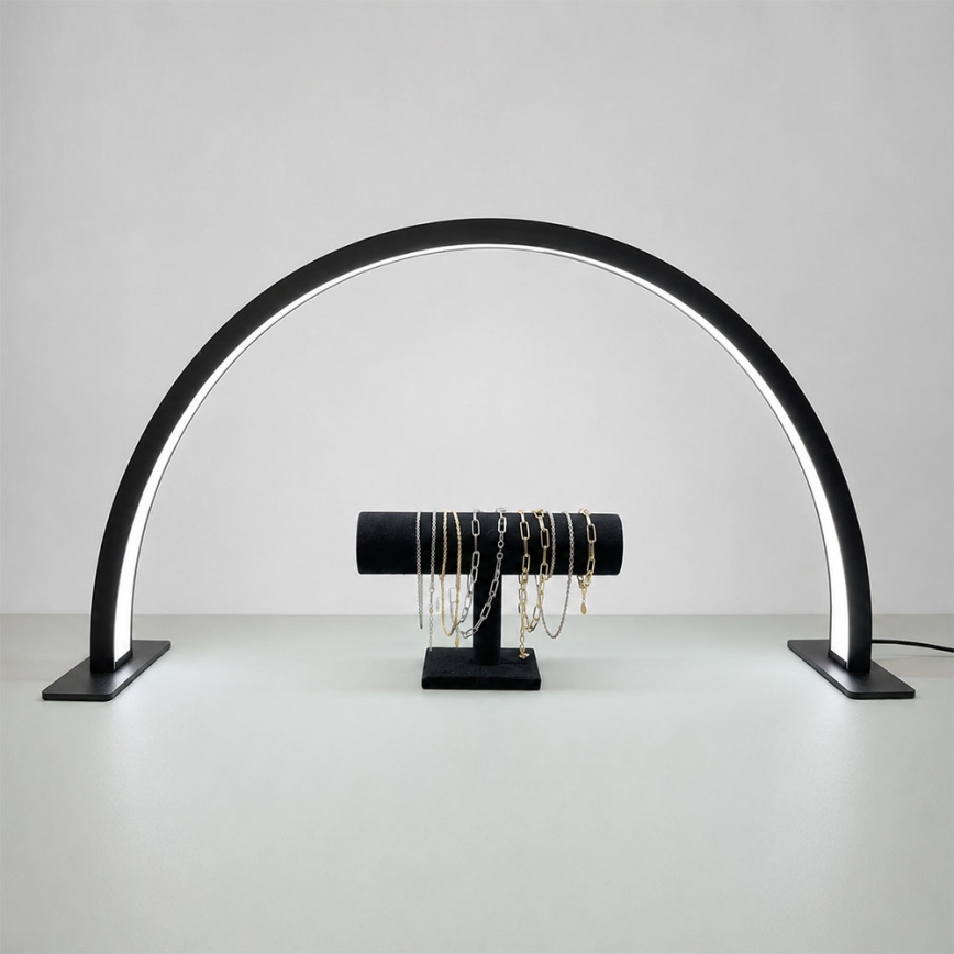 Brilagi - LED Prigušiva lučna stolna svjetiljka RADIO LED/30W/24/230V 3000/4000/6500K crna
