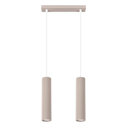 Brilagi - LED luster CRESTO na sajli 2xGU10/10W/230V taupe