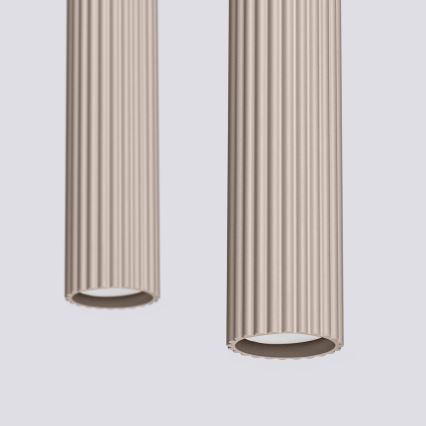 Brilagi - LED luster CRESTO na sajli 2xGU10/10W/230V taupe