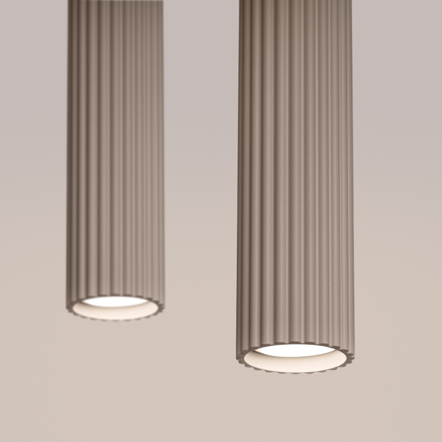 Brilagi - LED luster CRESTO na sajli 2xGU10/10W/230V taupe