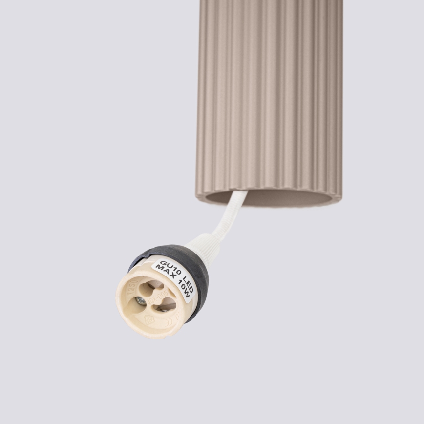 Brilagi - LED luster CRESTO na sajli 2xGU10/10W/230V taupe