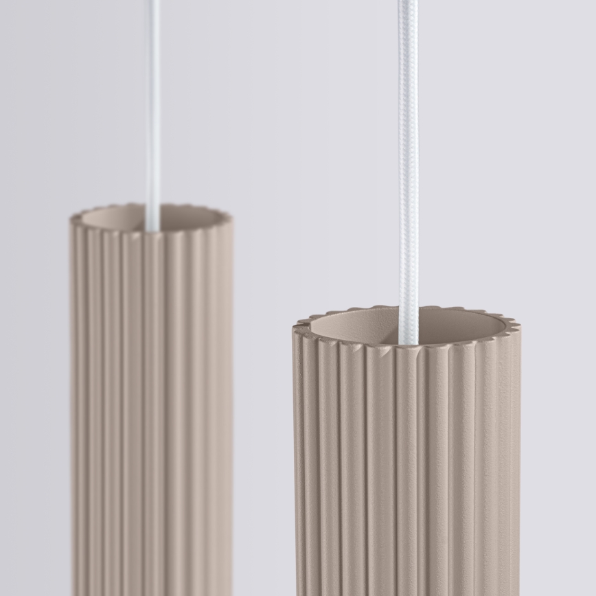 Brilagi - LED luster CRESTO na sajli 2xGU10/10W/230V taupe