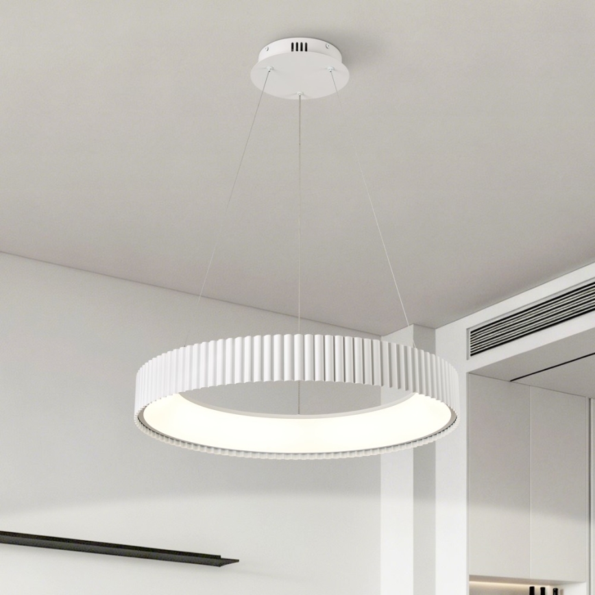 Brilagi - Viseći LED luster s mogućnošću prigušivanja na sajli FALCON MODERN LED/54W/230V, promjer 60 cm, bijela + daljinski upravljač