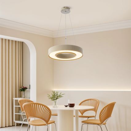 Brilagi - LED prigušivi luster na sajli LUMIX LED/48W/230V 3000-6000K bež Ø 50 cm + daljinski upravljač
