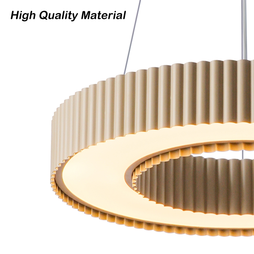 Brilagi - LED prigušivi luster na sajli LUMIX LED/48W/230V 3000-6000K bež Ø 50 cm + daljinski upravljač