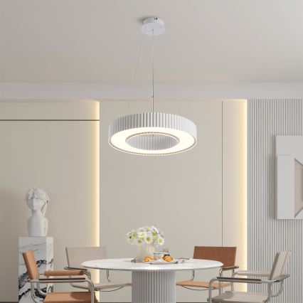 BRILAGI - LED luster s mogućnošću prigušivanja na sajli LUMIX LED/48W/230V 3000-6000K bijeli, promjer 50 cm + daljinski upravljač