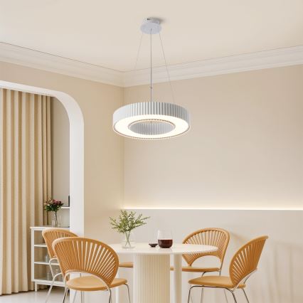 BRILAGI - LED luster s mogućnošću prigušivanja na sajli LUMIX LED/48W/230V 3000-6000K bijeli, promjer 50 cm + daljinski upravljač
