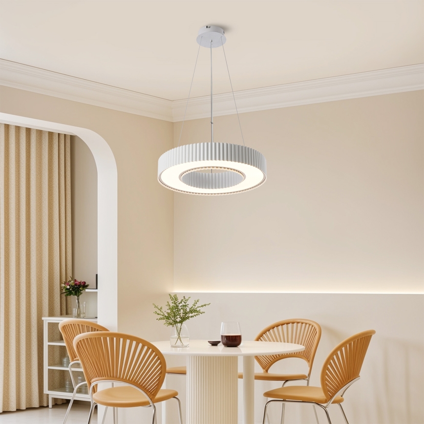 BRILAGI - LED luster s mogućnošću prigušivanja na sajli LUMIX LED/48W/230V 3000-6000K bijeli, promjer 50 cm + daljinski upravljač
