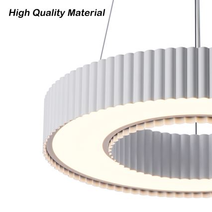 BRILAGI - LED luster s mogućnošću prigušivanja na sajli LUMIX LED/48W/230V 3000-6000K bijeli, promjer 50 cm + daljinski upravljač