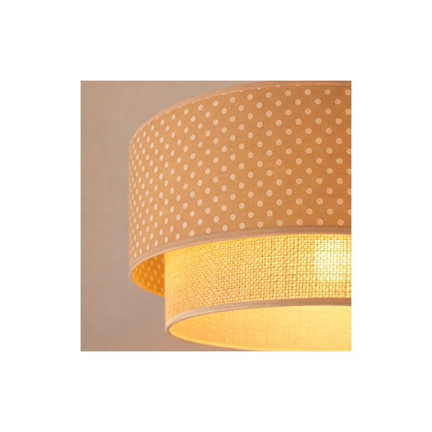 Brilagi - LED luster na sajli BOHO BOBO 1xE27/60W/230V Ø 40 cm točkice bež/krém