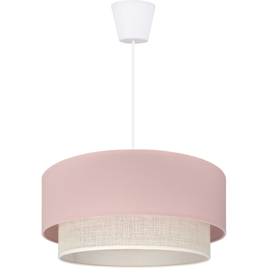 Brilagi - LED luster na kabelu BOHO BOBO 1xE27/60W/230V Ø 40 cm ružičasta/krem
