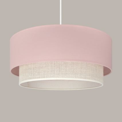 Brilagi - LED luster na kabelu BOHO BOBO 1xE27/60W/230V Ø 40 cm ružičasta/krem
