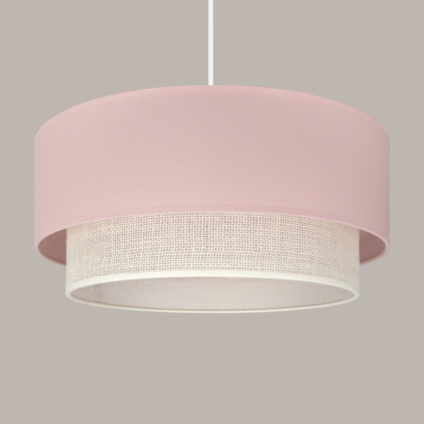Brilagi - LED luster na kabelu BOHO BOBO 1xE27/60W/230V Ø 40 cm ružičasta/krem