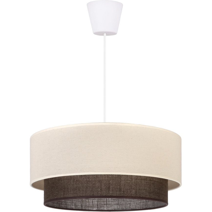 Brilagi - LED luster na kabelu BOHO STIL 1xE27/15W/230V Ø 40 cm krem/smeđa