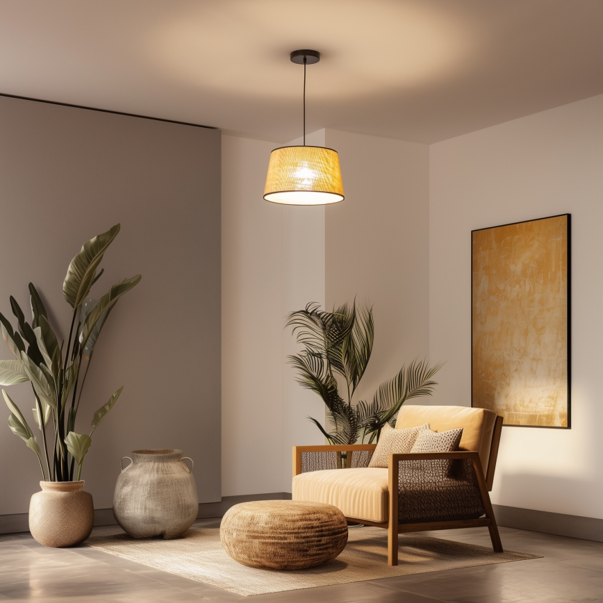 Brilagi - LED luster na kabelu CERIA 1xE27/40W/230V Ø 35 cm bež