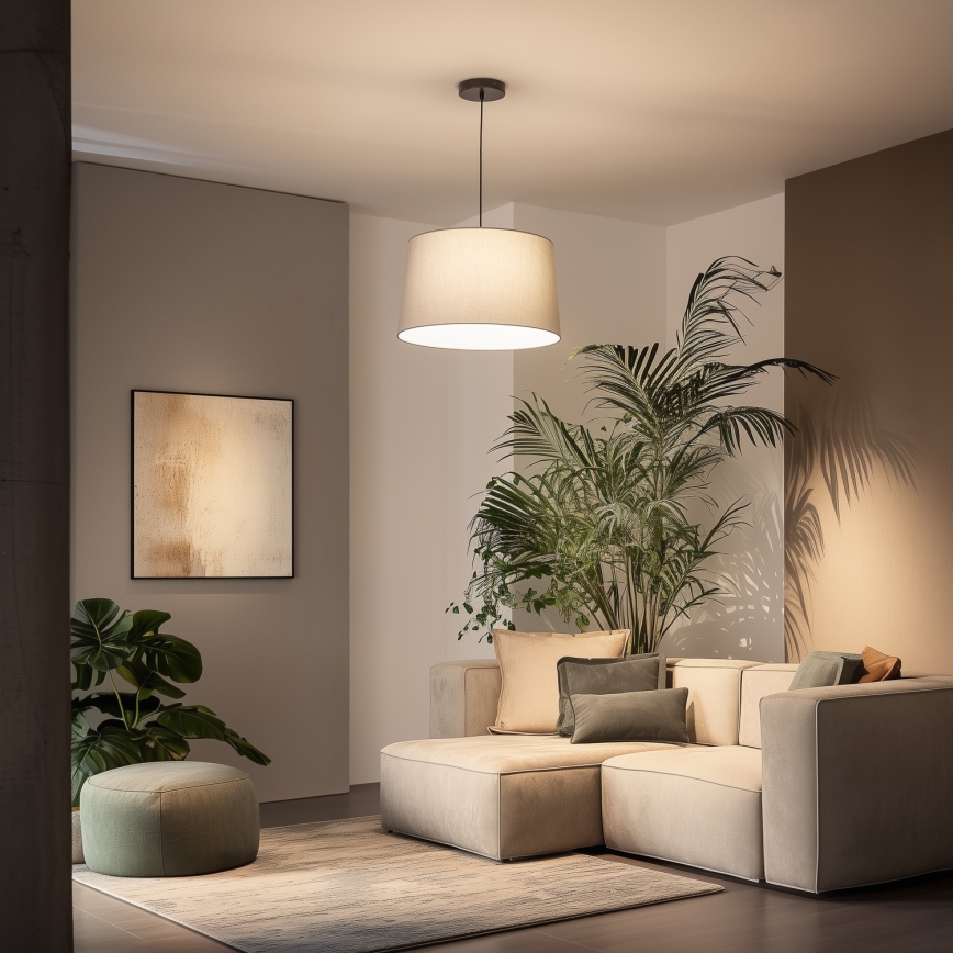 Brilagi - LED luster na kabelu CERIA 1xE27/40W/230V Ø 45 cm sivi