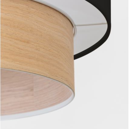 Brilagi - LED luster na kabelu CERIA 1xE27/40W/230V Ø 50 cm crna/bež