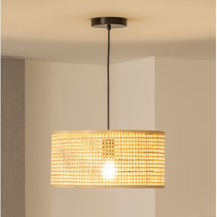 Brilagi - LED luster na kabelu CERIA BOHO 1xE27/40W/230V, promjer 40 cm, bambus