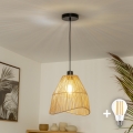 Brilagi - LED luster na kabelu CERIA BOHO 1xE27/40W/230V Ø 30 cm smeđa