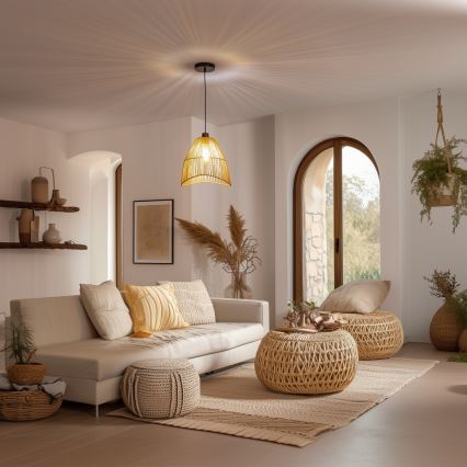 Brilagi - LED luster na kabelu CERIA BOHO 1xE27/40W/230V Ø 30 cm smeđa