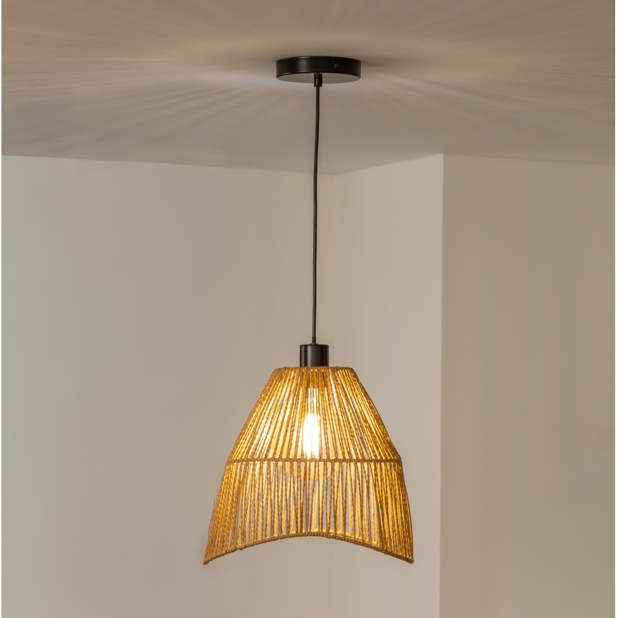 Brilagi - LED luster na kabelu CERIA BOHO 1xE27/40W/230V Ø 30 cm smeđa