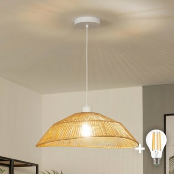 Brilagi - LED luster na kabelu CERIA BOHO 1xE27/40W/230V Ø 50 cm smeđa