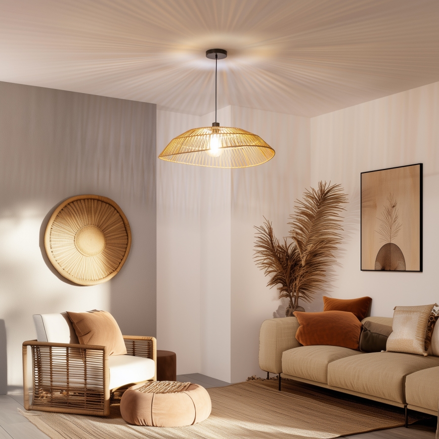 Brilagi - LED luster na kabelu CERIA BOHO 1xE27/40W/230V Ø 70 cm smeđi