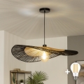 BRILAGI - LED luster na kabelu CERIA BOHO 1xE27/40W/230V Ø 80 cm crna/smeđa