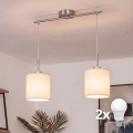 Brilagi - LED luster na kabelu NUBILA 2xE27/60W/230V krem