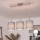 Brilagi - LED luster na kabelu NUBILA 3xE27/60W/230V svijetlosiva