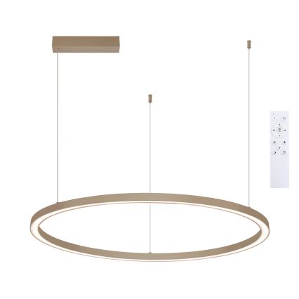 Brilagi - LED luster s mogućnošću prigušivanja na sajli PORTOFINO LED/60W/230V 3000-6000K Ø 80 cm bež + s daljinskim upravljačem