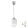 Brilagi - LED luster na kabelu RETRO GLASS 1xE27/60W/230V promjer 14 cm srebrni/bijeli