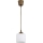 Brilagi - LED luster na kabelu RETRO GLASS 1xE27/60W/230V Ø 10 cm smeđa/bijela