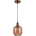 Brilagi - LED luster na kabelu RETRO GLASS 1xE27/60W/230V Ø 14 cm bakrena/dimno-smeđa