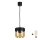 Brilagi - LED luster na kabelu RETRO GLASS 1xE27/60W/230V Ø 14 cm crna/dimljeno bež