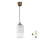 Brilagi - LED luster na kabelu RETRO GLASS 1xE27/60W/230V Ø 14 cm, smeđa/bijela