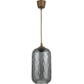 Brilagi - LED luster na kabelu RETRO GLASS 1xE27/60W/230V Ø 14 cm smeđa/zadimljeno-siva