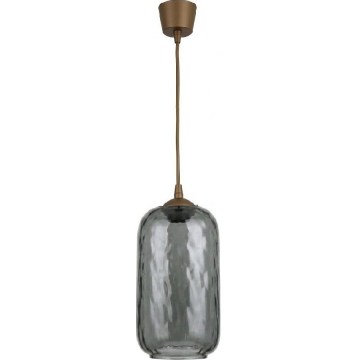 Brilagi - LED luster na kabelu RETRO GLASS 1xE27/60W/230V Ø 14 cm smeđa/zadimljeno-siva