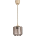 Brilagi - LED luster na kabelu RETRO GLASS 1xE27/60W/230V Ø 15 cm bež/dimno-bež