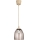 Brilagi - LED luster na kabelu RETRO GLASS 1xE27/60W/230V Ø 17 cm bež/dimljeno-bež