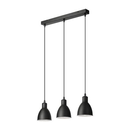 Brilagi - LED luster na kabelu RIDDY 3xE27/60W/230V crna