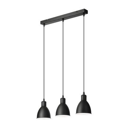 Brilagi - LED luster na kabelu RIDDY 3xE27/60W/230V crna