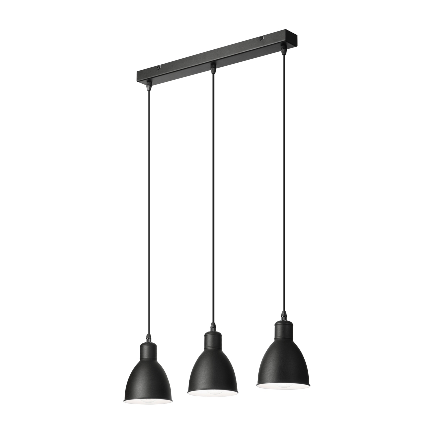 Brilagi - LED luster na kabelu RIDDY 3xE27/60W/230V crna
