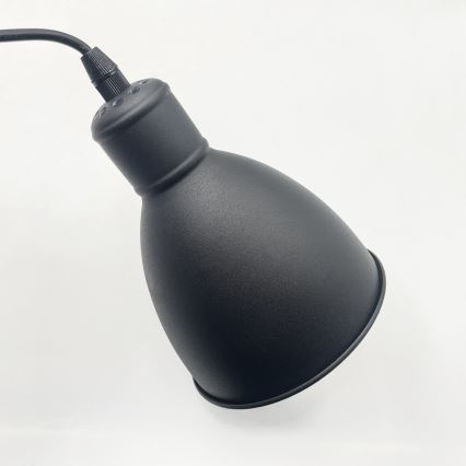Brilagi - LED luster na kabelu RIDDY 3xE27/60W/230V crna