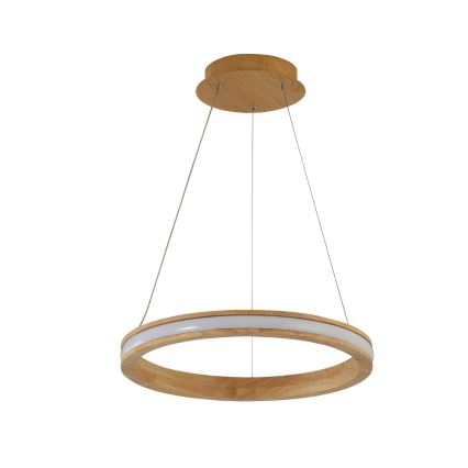 Brilagi - LED luster na kabelu UMEA WOOD LED/30W/230V Ø 40 cm kaučukovo drvo