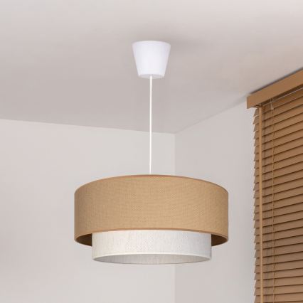 Brilagi - LED luster na kablu BOHO ECO 1xE27/10W/230V Ø 40 cm bež/krém